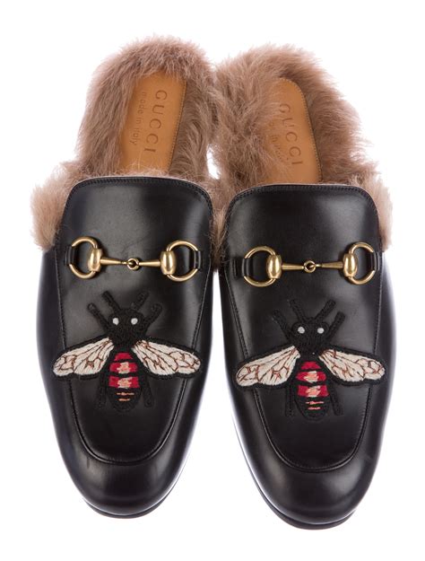 mink gucci|Gucci mink slippers.